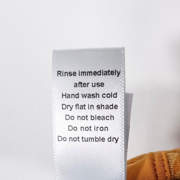 NWOT Andie Swim Bikini Top Topaz Orange Animal Print In Size Small S Beach Pool - Picture 5 of 6